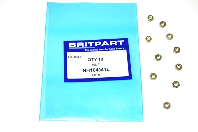 Image of NH104041L, a 'NUT M4 PLAIN' part