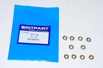 Image of NH106041L, a 'NUT M6 PLAIN' part