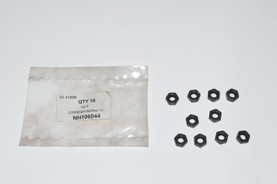 Image of NH106044, a 'NUT M6 BLACK PLAIN' part
