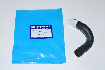 Image of NRC6306, a 'HOSE - HEATER TO ENGINE PIPE - 4 CYLINDER -  DEFENDER' part