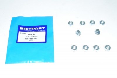 Image of NV108041L, a 'NUT M8 SELF LOCKING EXHAUST FITTING' part