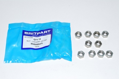 Image of NV606041L, a 'NUT 3/8 BSF NYLOC' part