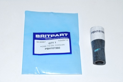 Image of PBH101980, a 'HEATER HOSE TO OIL COOLER TD5 DEFENDER - DISCOVERY 2' part