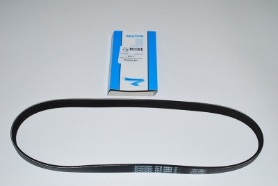 Image of PQS000180G, a 'DRIVE BELT POLYVEE AIR CONDITIONING TD4 FREELANDER 1' part