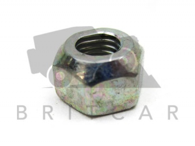 Image of QYH500110, a 'NUT 1/4 INCH NYLOC - TRACKROD TUBE CLAMP - DEFENDER' part