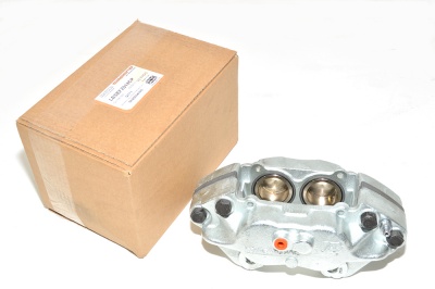 Image of SEB500470G, a 'BRAKE CALIPER - LEFT HAND FRONT - VENTED - DEFENDER' part