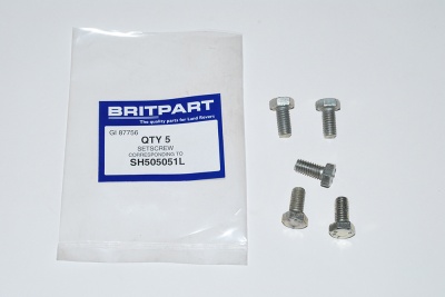 Image of SH505051L, a 'BOLT 5/16 UNC X 5/8' part