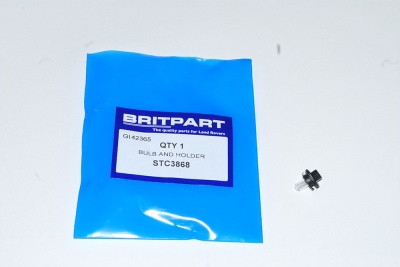 Image of STC3868, a 'BULB & HOLDER CLOCK + HEVAC DISCOVERY 1 - P38 RANGE ROVER' part