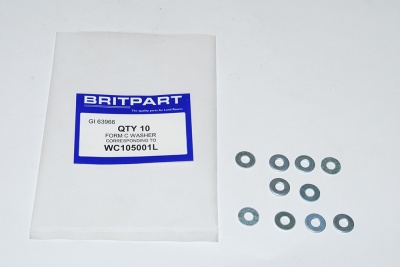 Image of WC105001L, a 'WASHER M5 PLAIN' part