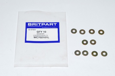 Image of WC702101L, a 'WASHER M4 - 1/4 PLAIN' part