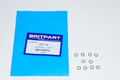 Image of WE104001L, a 'WASHER M4 SHAKEPROOF' part