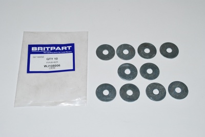Image of WJ108006, a 'WASHER M8 PLAIN LARGE - MULTIPLE APPLICATION' part