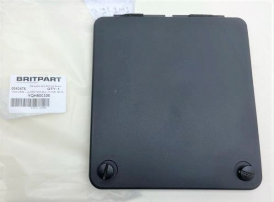 Image of YQH500300, a 'ADDITIONAL FACIA FUSE BOX COVER - DEFENDER FROM 2007 ON' part