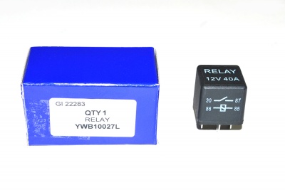 Image of YWB10027L, a 'RELAY YELLOW DEFENDER - DISCOVERY 1 - RANGE ROVER CLASSIC' part