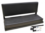 REAR BENCH SEAT 2 MAN BLACK VINYL - SERIES 11 + 111 - DEFENDER