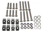 STAINLESS FRONT DOOR BOLT KIT - DEFENDER