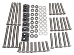 STAINLESS DOOR BOLT KIT - 4 DOORS LAND ROVER DEFENDER UP TO 2007 MODEL YEAR