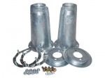 FRONT SHOCK ABSORBER TURRET FITTING KIT COMPLETE - GALVANISED - DEFENDER - DISCOVERY 1 - RANGE ROVER CLASSIC