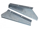 PAIR OF GALVANISED FRONT MUDFLAP BRACKETS - EQUIVALENT TO MTC3000 AND MTC3001 - DEFENDER 90, 110 AND 130
