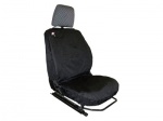 SEAT COVER SET 3 SEATS FRONT - BLACK - DEFENDER