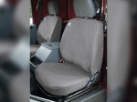 SEAT COVER SET 3 SEATS FRONT - GREY - DEFENDER