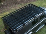 BLACK BRITPART EXPEDITION ROOF RACK (2.75M LONG X 1.50M WIDE) - DEFENDER 110