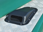 LEFT HAND SINGLE BLACK STEEL AIR INTAKE GRILLE - DEFENDER 1987-2006