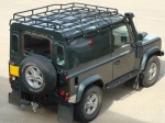 G4 EXPEDITION ROOF RACK (1.9M X 1.2M) - FULL LENGTH LUGGAGE RAIL AND GUTTER MOUNT (30KGS) - SUITABLE FOR THE HARD STOP AND STATION WAGON DEFENDER 90