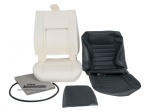 FRONT OUTER SINGLE SEAT VINYL TWILL RE-TRIM KIT - DEFENDER 90/110 MODELS UP TO 2007