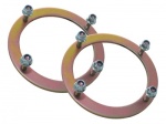 HEAVY DUTY FRONT SHOCK ABSORBER TURRET RINGS - SUITABLE FOR THE DEFENDER, DISCOVERY 1 AND RANGE ROVER CLASSIC MODELS