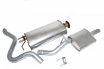 EXHAUST CENTRE AND REAR SECTION - VEHICLES WITH CAT - RANGE ROVER CLASSIC