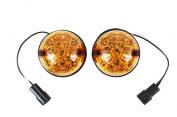 FRONT SIDE 12V AMBER INDICATOR LED LENS AND BODY ASSEMBLY - DEFENDER FROM VIN MA ON