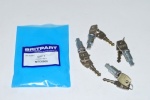 BASIC LOCK AND KEYS - 4 BARRELS PLUS 2 KEYS - WITHOUT STEERING COLUMN LOCK - SERIES 111 - DEFENDER 1987 TO VIN 1A622423
