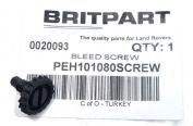 RADIATOR TOP COOLANT HOSE BLEED SCREW - 2.5L 5 CYLINDER TURBO DIESEL DISCOVERY 2 1998-2004 UP TO (V) XA227049