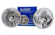PAIR OF CRYSTAL HALOGEN HEADLAMPS - SERIES 111 / DEFENDER / RANGE ROVER CLASSIC