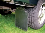 PAIR OF REAR PRODUCTION FIT MUDFLAPS - DISCOVERY 1 1989-1998