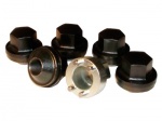 SET OF 5 LOCKING WHEEL NUTS FOR STEEL WHEELS - DEFENDER - DISCOVERY 1 - RANGE ROVER CLASSIC