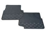 RUBBER MAT SET - FRONT - DEFENDER 2007 MODELS FROM VIN CA000001 ONWARDS
