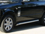 PAIR OF STAINLESS STEEL SIDE PROTECTION TUBES - RANGE ROVER VOGUE 2002 TO 2012