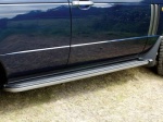 PAIR OF SIDE STEPS  INCLUDING FRONT MUDFLAPS WITH SYNTHETIC RUBBER TOP AND HARD PLASTIC TRIMMING - RANGE ROVER VOGUE L322