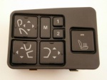 RIGHT HAND SEAT CONTROL SWITCH PACK WITH MEMORY - JAGUAR XJ6 AND XJ12 FROM (V)667829 UP TO (V)708757 AND JAGUAR XJ4