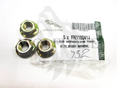 Image of FN110041J, a 'M10 NUT - FLANGED - JAGUAR - MULTIPLE APPLICATIONS' part