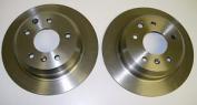 BRAKE DISC REAR (PAIR) - ABS - JAGUAR XJ40 - XJ6 + XJ12 - XJS - SEE NOTES