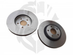 BRAKE DISC - PAIR - FRONT - JAGUAR - X-TYPE FROM VIN J60205