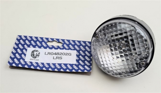 Image of LR048202G, a 'REVERSE LAMP - LARGE CIRCULAR STYLE DEFENDER 2007 ON' part