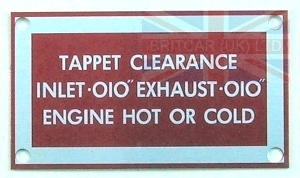 Image of 247634, a 'TAPPET SETTING PLATE R/COVER S11/111' part