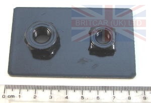 Image of AFP710020, a 'NUT PLATE REAR SEATBELT MOUNTING DEFENDER' part