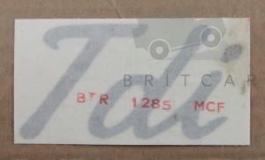 Image of BTR1285MCF, a 'SILVER TURBOCHARGER DECAL - TDI - DISCOVERY 1 1989-1998' part