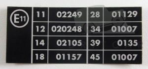 Image of BTR2726, a 'LABEL E MARK DISCO>95MY' part