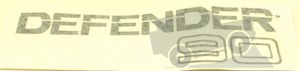 Image of BTR2981LYV, a 'DECAL REAR - DEFENDER 90 - BLACK DEFENDER' part